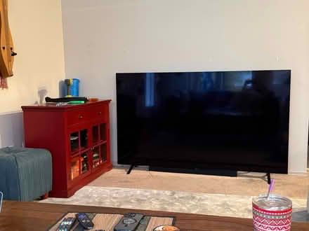 Photo of free Red glass fronted cabinet (Maple Valley, WA) #2