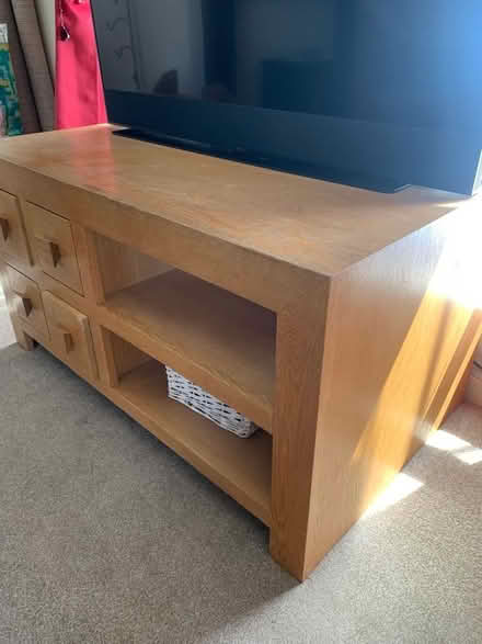 Photo of free Solid Oak tv unit (Bracknell Forest RG42) #1