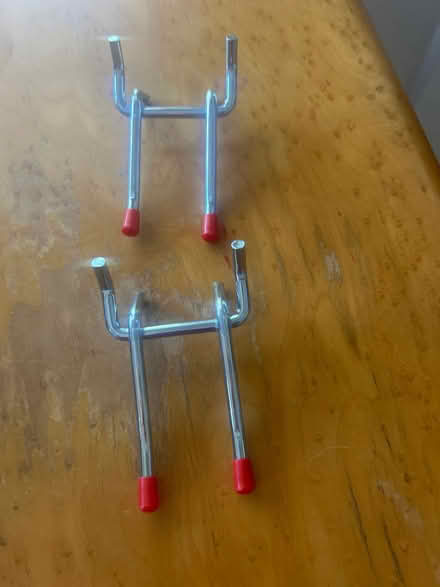 Photo of free 2 pegboard hooks (East End) #1