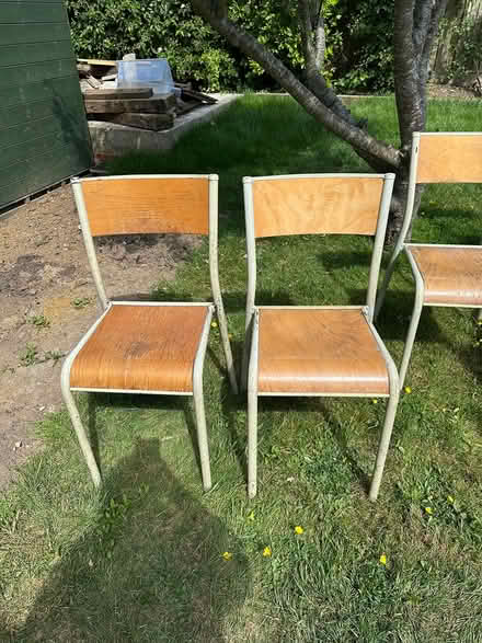 Photo of free Adult vintage school chairs (Salvington bn13) #3