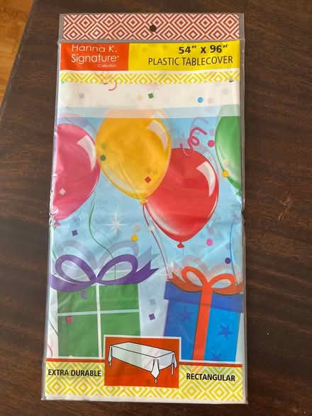 Photo of free Plastic table cover (Melrose MA) #1