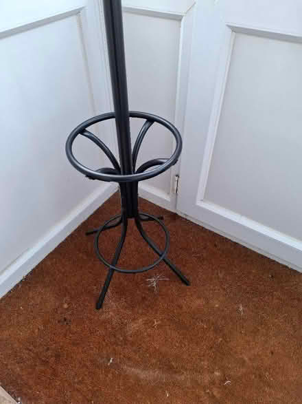 Photo of free Black metal coat / umbrella stand (Symonds Green SG1) #2