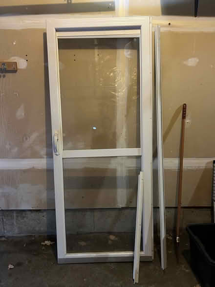 Photo of free Storm door - white (Hunt Club/Conroy area) #1