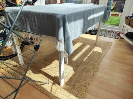 Photo of free Large white IKEA dining table (Danderhall) #1