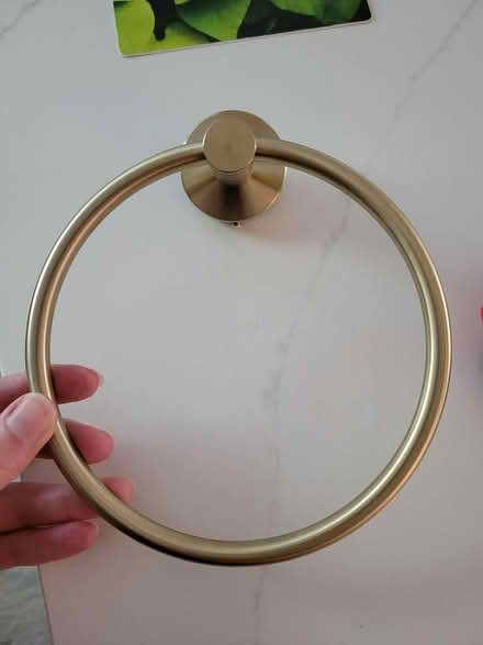 Photo of free Gold tone towel and TP holders (20011) #1