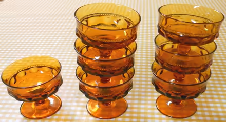 Photo of free Seven (7) Amber Glass Bowls (Loyal Heights) #1