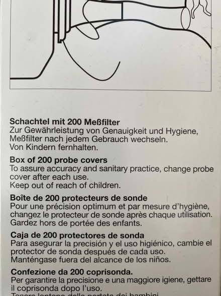 Photo of free Unopened box 200 cover for ear thermometer (Tivoli GL50) #1