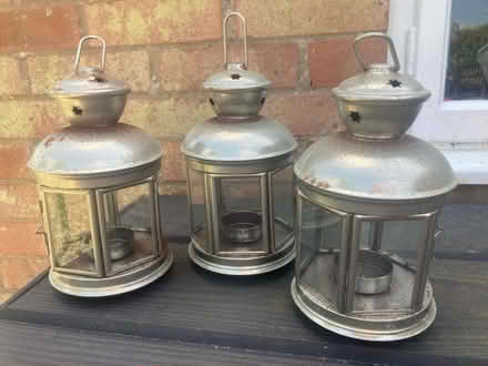 Photo of free 3 x outdoor tea light holders (Leckhampton GL53) #1