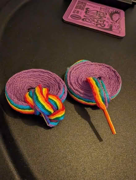 Photo of free Rainbow shoelaces (Wokingham RG41) #2