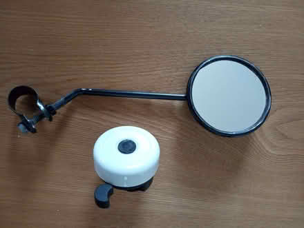 Photo of free Bicycle bell and mirror (Bonnington EH6) #1