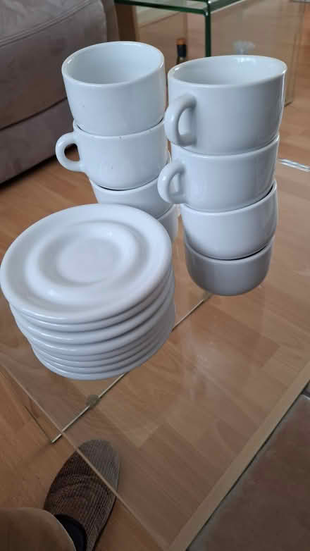 Photo of free IKEA 8 coffee cups and saucers (Withington M20 Heaton Rd) #1
