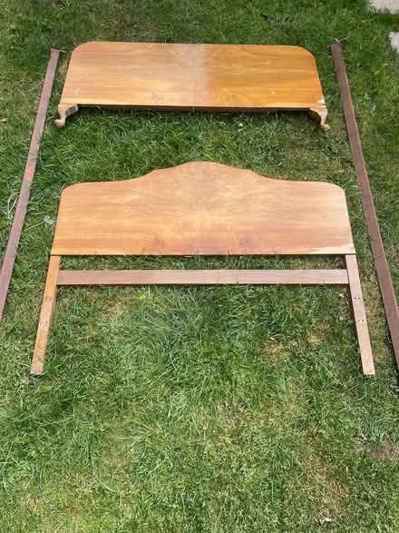 Photo of free Double bed frame. 1930s? (Shepton Mallet BA4) #1