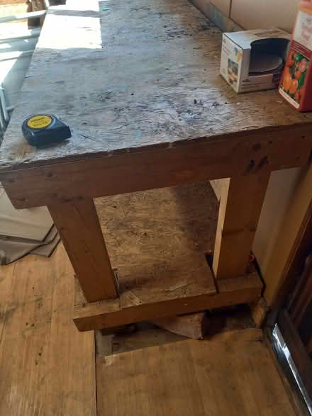 Photo of free Good solid sturdy wooden work bench (Gobowen SY11) #1
