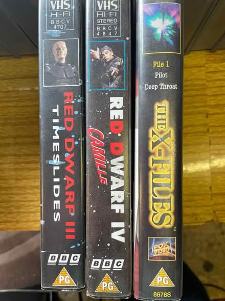 Photo of free Vhs red dwarf xfiles (Hatch Warren RG22) #1