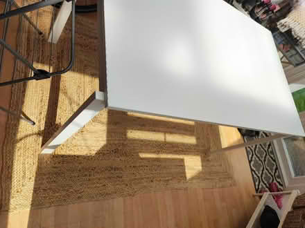 Photo of free Large white IKEA dining table (Danderhall) #2