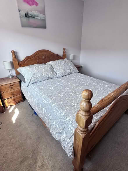 Photo of free Wooden double bed frame (Dublin 15) #3