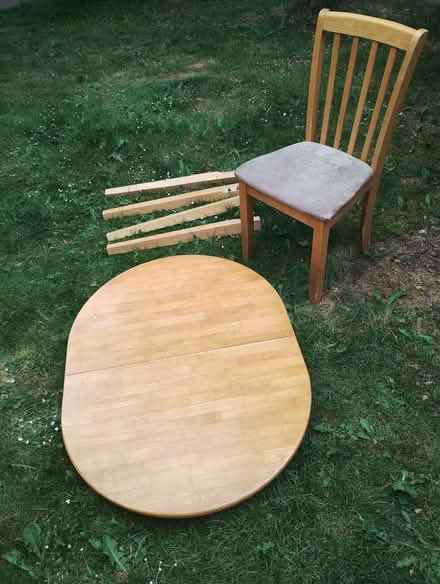 Photo of free Dining table and 4 chairs (Millhead LA5) #2