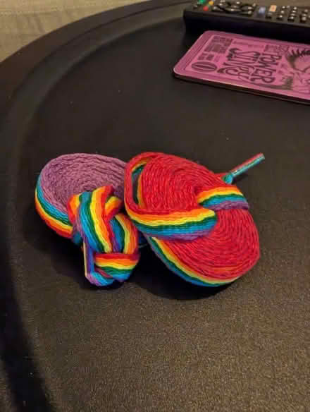 Photo of free Rainbow shoelaces (Wokingham RG41) #1
