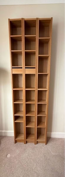 Photo of free 3 x IKEA Billy shelves (narrow) (Weston) #1