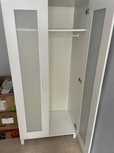 Photo of free Ikea tall wardrobe in white (Se25) #2