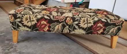 Photo of free upholstered fabric bench (southeast Fort Collins) #3