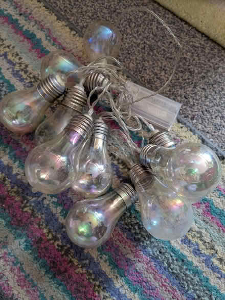 Photo of free Plastic bulb fairy lights (Cam GL11) #1