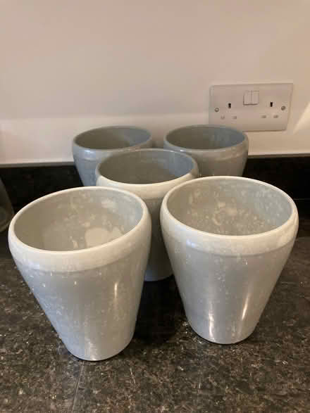Photo of free 5 Grey Orchid Pots (Beaconsfield HP9) #1