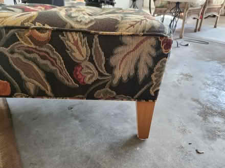 Photo of free upholstered fabric bench (southeast Fort Collins) #1