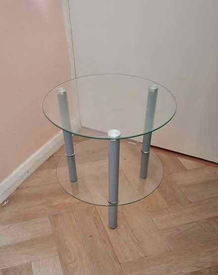 Photo of free Round glass side table (Liss GU33) #1