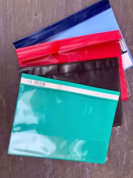 Photo of free Coloured plastic folders (Theale RG7) #1