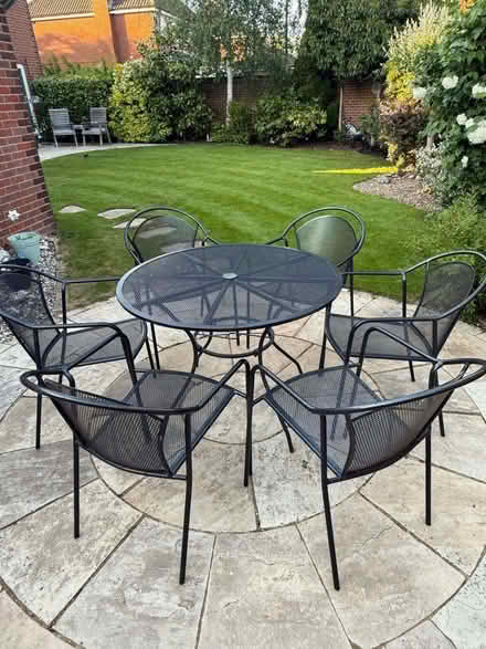 Photo of free Garden Table & 6 Chairs (Mill Green AL7) #1