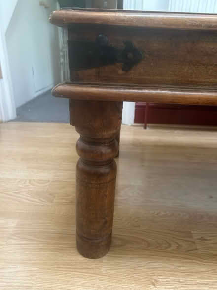 Photo of free Sturdy wooden coffee table (South Acton, W4) #4