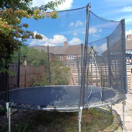 Photo of free 12ft trampoline net and pad (LE4 Gipsy Lane/Barkby Rd) #1