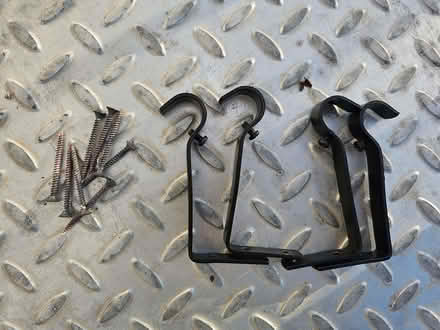 Photo of free 2 curtain poles with fleur de lys finials (Arddleen SY22) #2