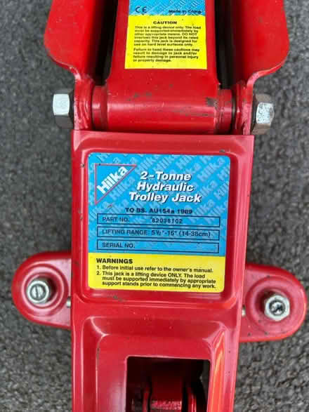 Photo of free Hilka 2 tonne trolley jack (Burton on Trent) #3