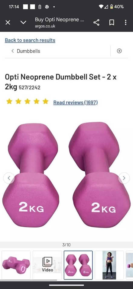 Photo of 1.5kg or 2kg dumbbells (Blackheath SE3) #1