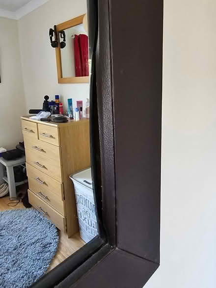 Photo of free Faux leather mirror (Woodley RG5) #2