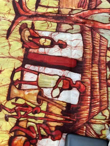 Photo of free African batik village scene (OX4 3) #3