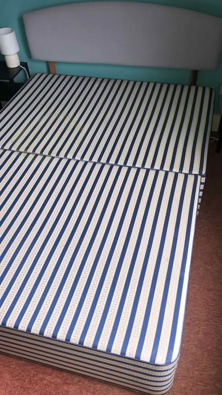 Photo of free Double divan bed base and headboard (Central Berkhamsted) #2