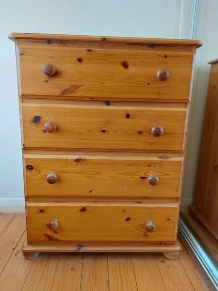Photo of free Pine 4-drawer chest (Edinburgh EH17) #1