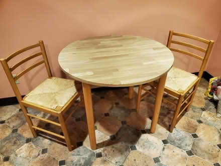 Photo of free Round table and two chairs (Ravenna) #1