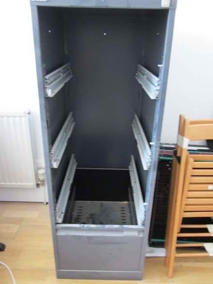 Photo of free filing cabinet bisley 3 draws office hime clothes (Canonbury N1) #1