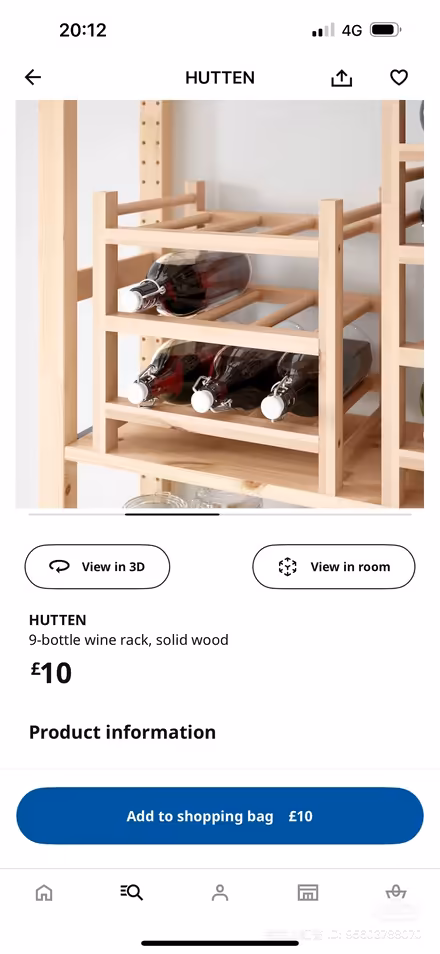 Photo of free Ikea wine rack (W1H 1PG) #1
