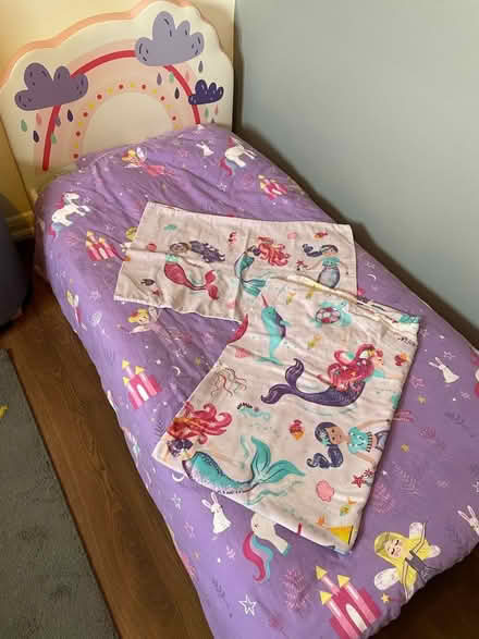 Photo of free Toddler pbed, mattress, protector, sheets, duvet & bedding (Leytonstone E11) #1