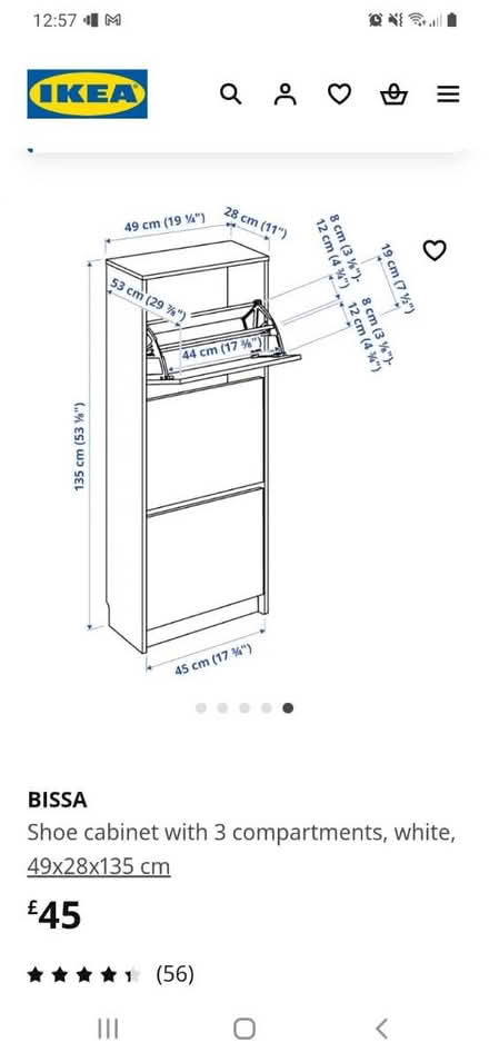 Photo of free Ikea Bissa Shoe Cabinet for repair (Basingstoke Brookvale RG21) #4
