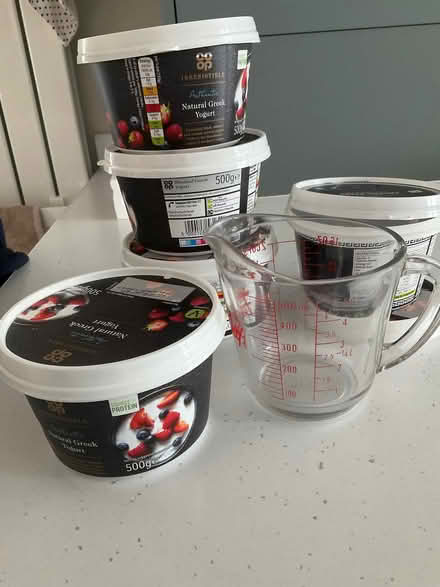 Photo of free Six large clean yogurt tubs - for craft, toy or DIY storage (Salcombe Avenue ST17) #1