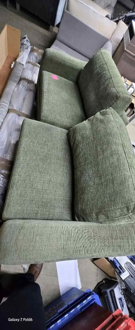 Photo of free Green Sofa (Ig2 6bn) #1
