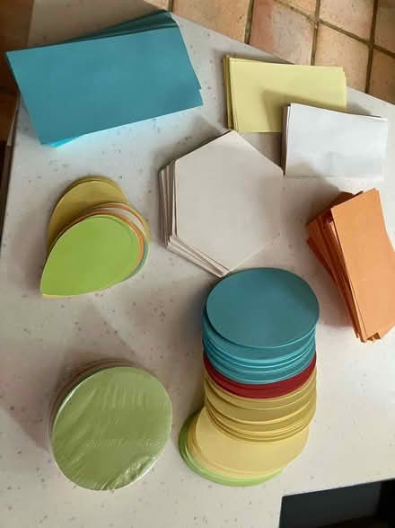 Photo of free Large coloured craft shapes (Wargrave RG10) #1