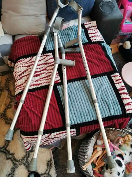 Photo of free 2 pairs of Crutches (Woodside CR0) #1