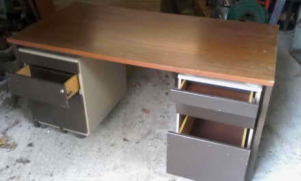 Photo of free Desk with drawer units (SN6 8AE) #1